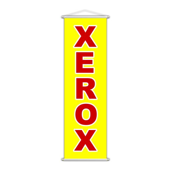 Imagem de Banner Xerox Impressão Gráfica Serviço Lona Amarelo 100x30cm