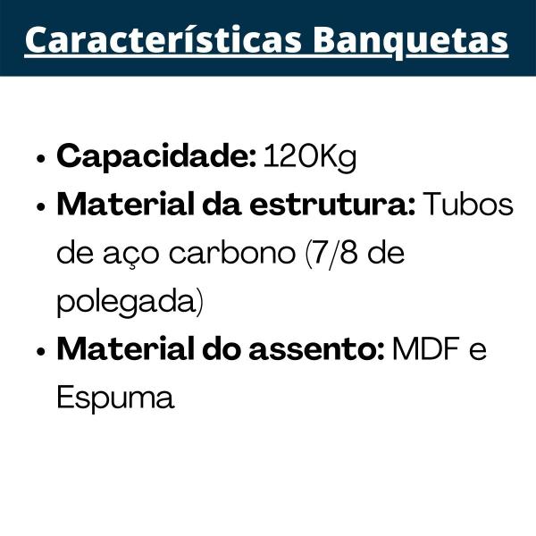 Imagem de Banqueta Alta Preta com Encosto para Cozinha Assento Preto