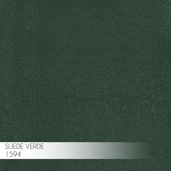 Imagem de Banqueta Decorativa Billie Base Preta Suede Verde G41 - Gran Belo