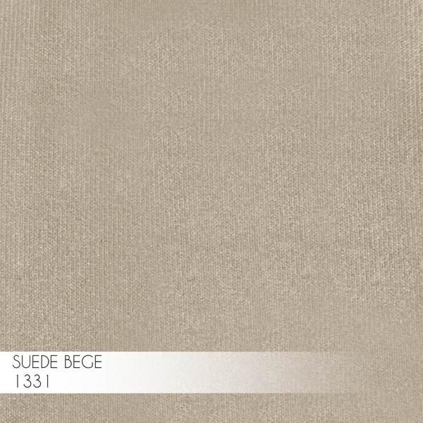 Imagem de Banqueta Decorativa Selena Base Bronze Suede Bege G41 - Gran Belo