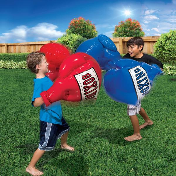 Imagem de BANZAI Crianças Luvas de Mega Boxe Infláveis, Vermelho Azul