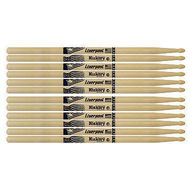 Imagem de Baqueta De Bateria Liverpool American Hickory 5B 6 Pares