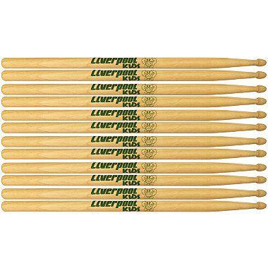 Imagem de Baqueta De Bateria Liverpool Kids Natural 6 Pares