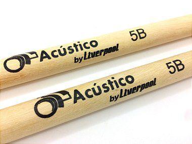 Imagem de Baqueta De Bateria O Acústico By Liverpool 5B 3 Pares