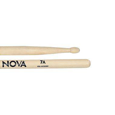 Baqueta De Bateria Vic Firth Nova Series 7A Hickory Imagem de Baqueta De Bateria Vic Firth Nova Series 7A Hickory