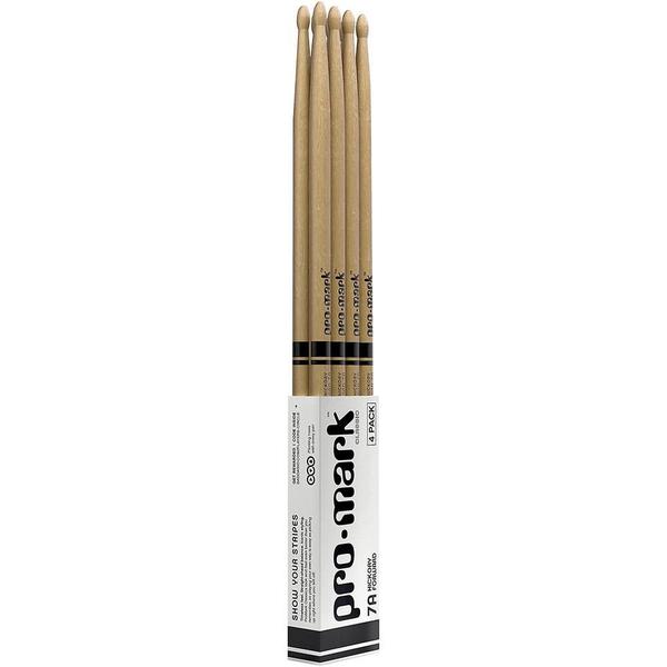 Imagem de Baqueta Hickory 7A Madeira (Com 4 Pares) Promark TX7AW-4P