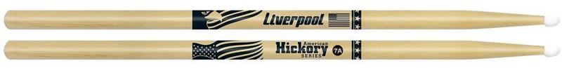 Imagem de Baqueta Liverpool American Hickory Series 7A Nylon Clássica HY-7AN Ponta de Nylon