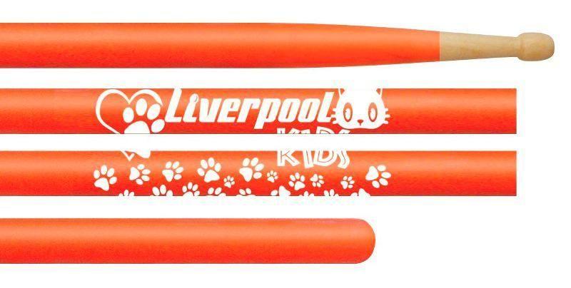 Imagem de Baqueta Liverpool Infantil Kids Series Laranja LL-KIDL em Marfim de Tamanho Infantil 