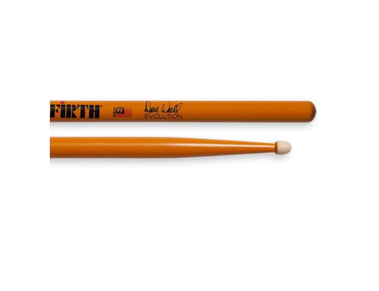 Imagem de Baqueta vic firth assinada dave weckl (5a-5b) - laranja