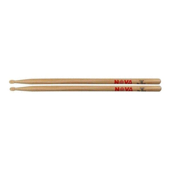 Imagem de Baqueta vic firth nova 5b ponta madeira 6091