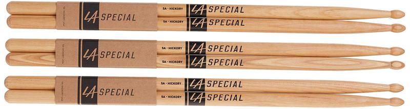 Imagem de Baquetas ProMark LA Specials 5A Hickory Wood 3 pares