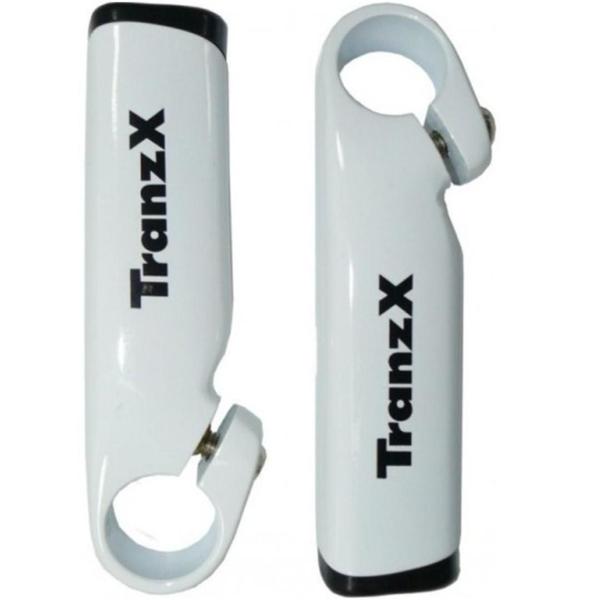 Imagem de Bar End Aluminio Reto Tranz-x Jd894c 100mm - Branco