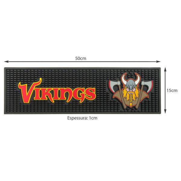 Imagem de Bar Mat 50 X 15 Cm Vikings Emborrachado