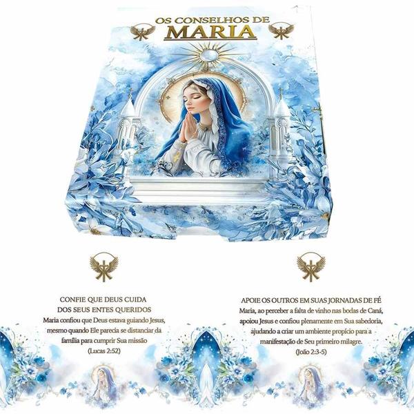 Baralho 50 Cartas Os Conselhos de Maria Mensagens Biblicas de Nossa Senhora Lancamento Luxo - Os Mistérios Imagem de Baralho 50 Cartas Os Conselhos de Maria Mensagens Biblicas de Nossa Senhora Lancamento Luxo
