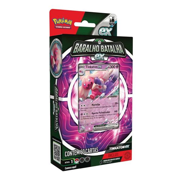 Imagem de Baralho Batalha Ex 60 Cartas Pokemon Deck Tinkaton Ex