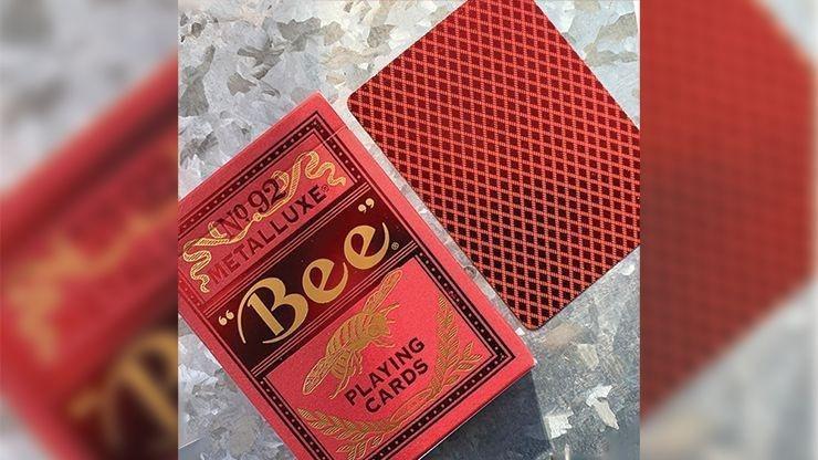 Imagem de Baralho Bee Red MetalLuxe