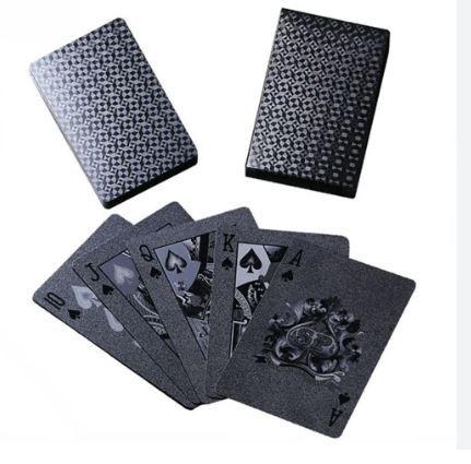 Imagem de Baralho Black A Prova D'agua  Cartas Flexível Poker Mágica Truco