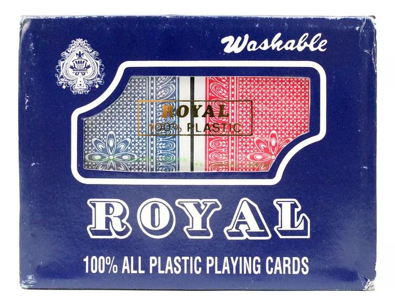 Imagem de Baralho De Cartas Royal Azul Tamanho 87