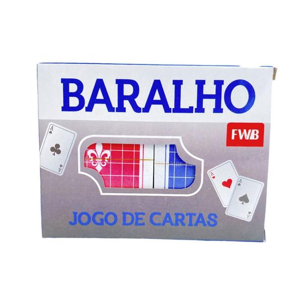 Imagem de Baralho de papel duplo 108 cartas naipes grandes e visíveis clássico