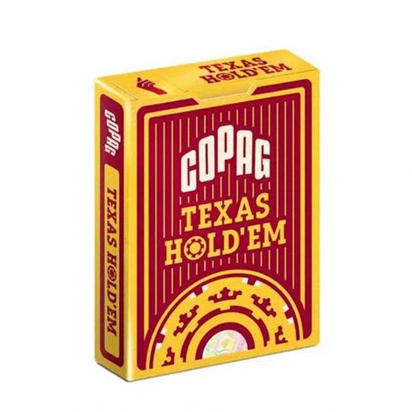 Imagem de Baralho de poker texas holdem borgonha cartas copag jogo poker