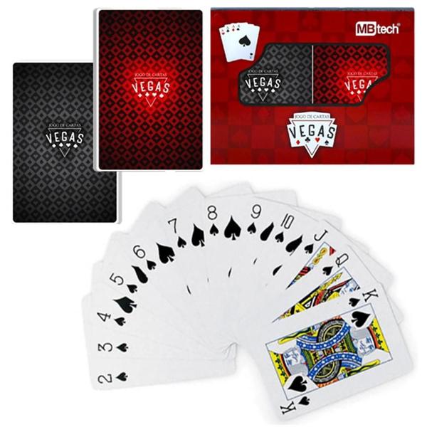 Imagem de Baralho Jogos de Cartas Vegas Mb 100% Plástico C/ 108 Cartas