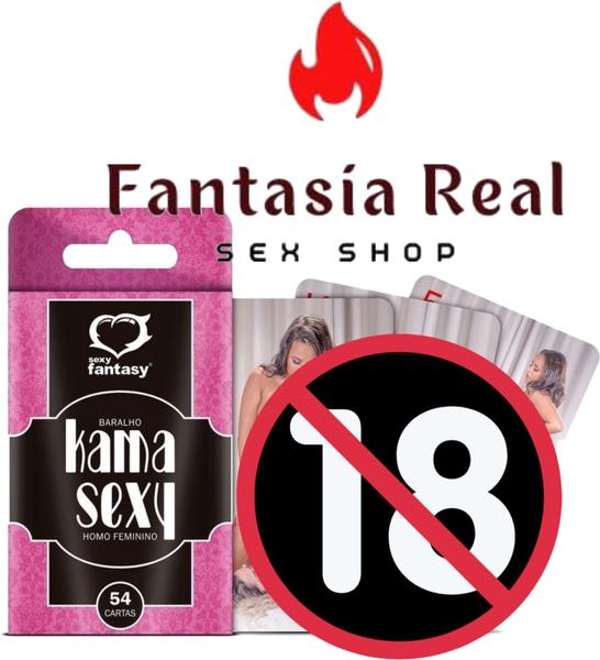 Imagem de Baralho kama sexy homo feminino com 54 cartas sexy fantasy