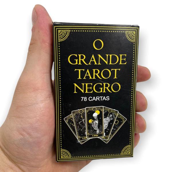 Imagem de Baralho O Tarot Negro 78 Cartas Com Manual Explicativo