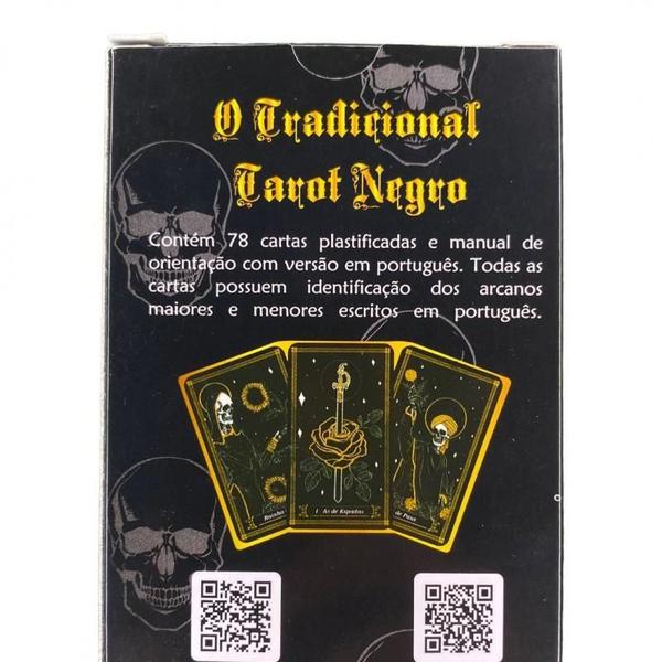 Imagem de Baralho O Tarot Negro 78 Cartas Completo Todos Os Arcanos