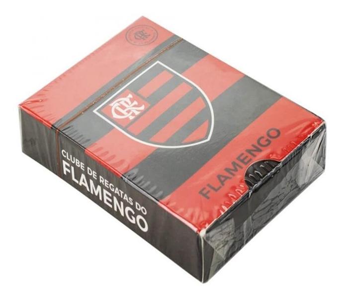 Baralho Plástico 54 Cartas Com Naipes - Flamengo - Mileno Imagem de Baralho Plástico 54 Cartas Com Naipes - Flamengo