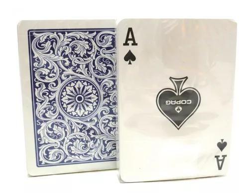 Imagem de Baralho Plastico Copag 54 Cartas Para Jogar Poker Truco Azul