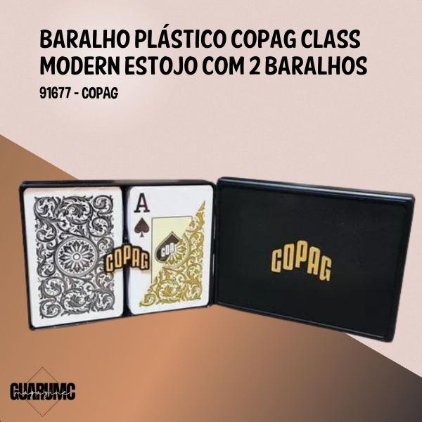 Baralho Plástico Copag Class Modern Estojo Com 2 Baralhos 91677 Imagem de Baralho Plástico Copag Class Modern Estojo Com 2 Baralhos 91677