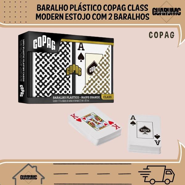Baralho Plástico Copag Class Modern Estojo Com 2 Baralhos 91677 Imagem de Baralho Plástico Copag Class Modern Estojo Com 2 Baralhos 91677