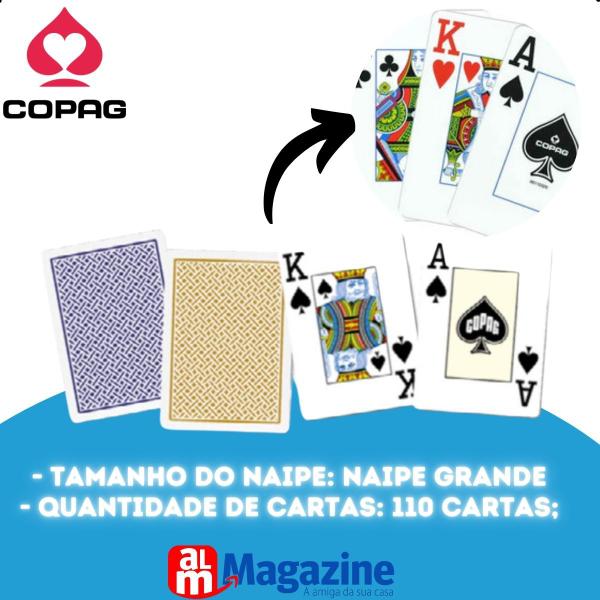 Imagem de Baralho Plástico Texas Hold'em NG - Poker Size Copag 01 cx 90856