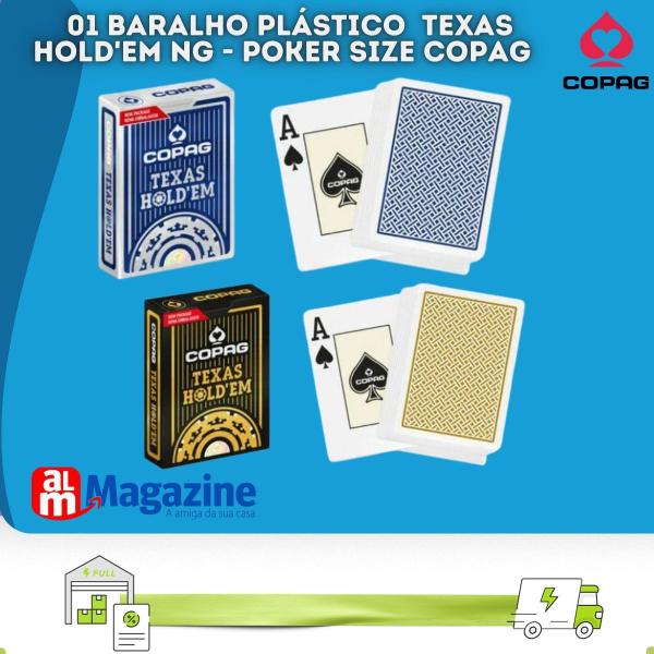 Baralho Plástico Texas Hold'em NG - Poker Size Copag 01 cx 90856 Imagem de Baralho Plástico Texas Hold'em NG - Poker Size Copag 01 cx 90856