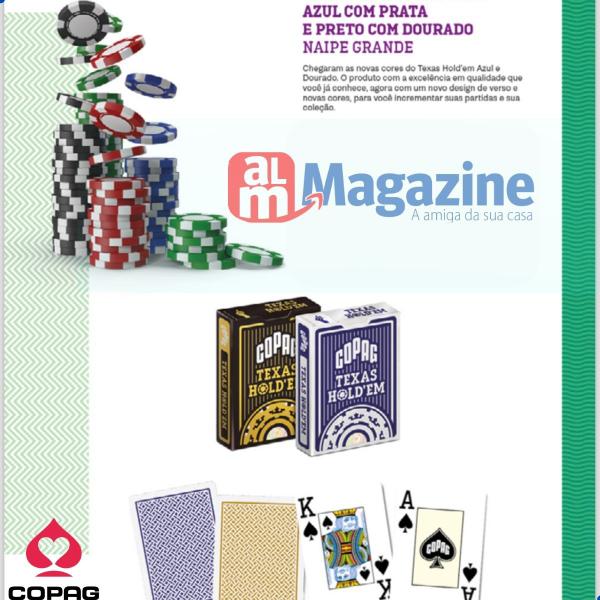 Baralho Plástico Texas Hold'em NG - Poker Size Copag 01 cx 90856 Imagem de Baralho Plástico Texas Hold'em NG - Poker Size Copag 01 cx 90856