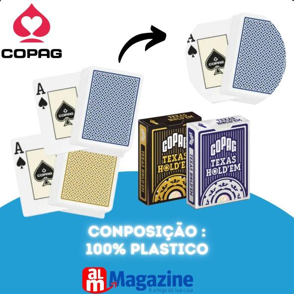 Baralho Plástico Texas Hold'em NG - Poker Size Copag 01 cx 90856 Imagem de Baralho Plástico Texas Hold'em NG - Poker Size Copag 01 cx 90856