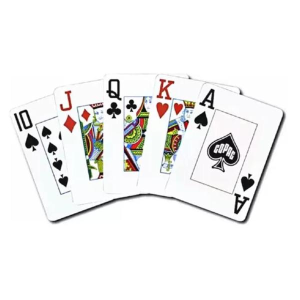 Baralho Plástico Vermelho Azul Grande Duplo Class Copag Imagem de Baralho Plástico Vermelho Azul Grande Duplo Class Copag