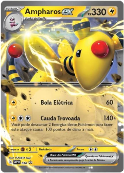 Imagem de Baralho Pokémon de Batalha Ampharos EX - Copag (40570)