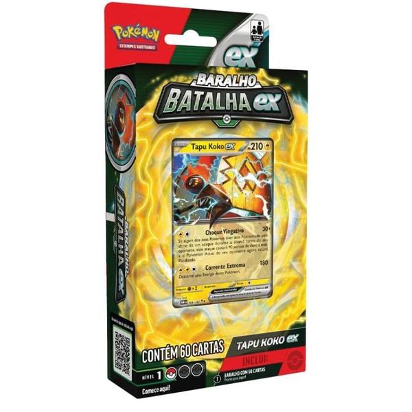 Imagem de Baralho Pokemon de batalha Ex Tapu Koko em português COPAG