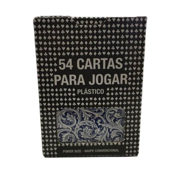 Imagem de Baralho Poker Size 54 Cartas Naipe Convencional Copag Azul