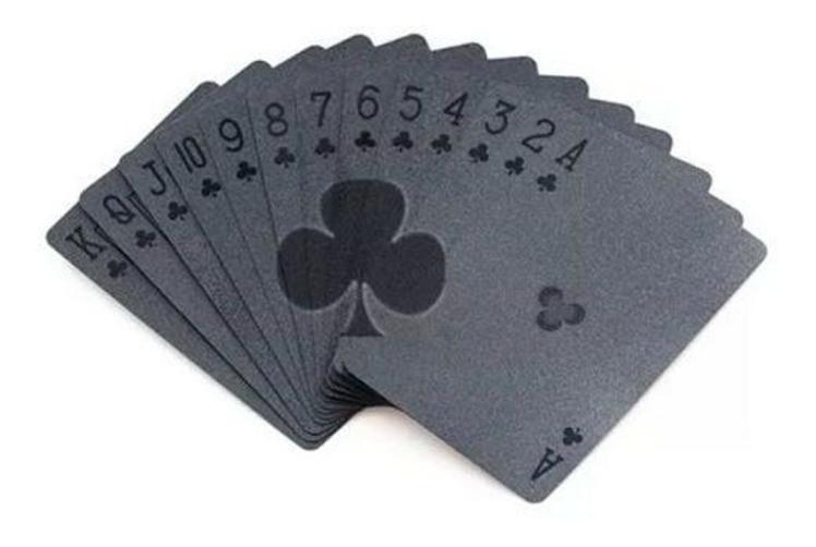 Baralho Preto Dollar Poker Cartas Jogos Prova D'Água - Top Total Imagem de Baralho Preto Dollar Poker Cartas Jogos Prova D'Água