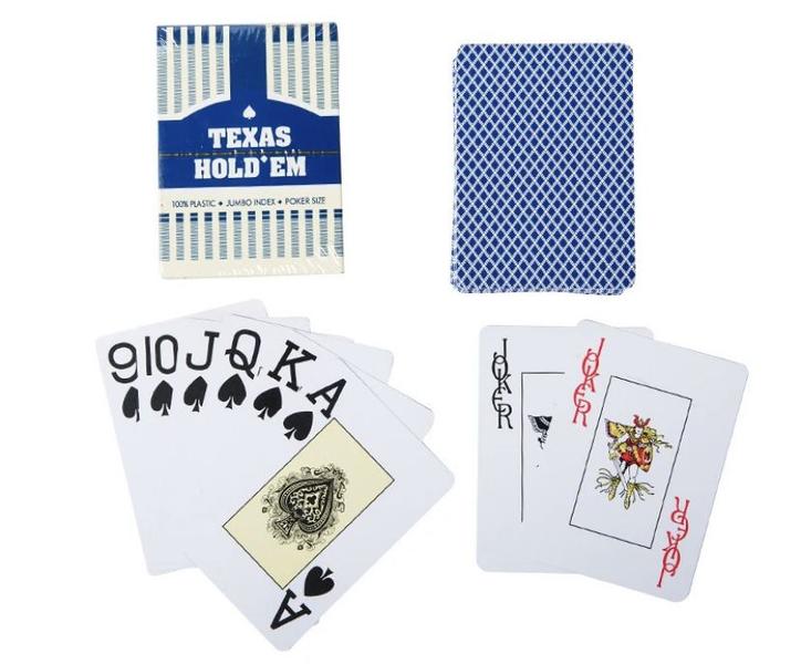 Imagem de Baralho resistente a água anti rasgo carta azul truco poker