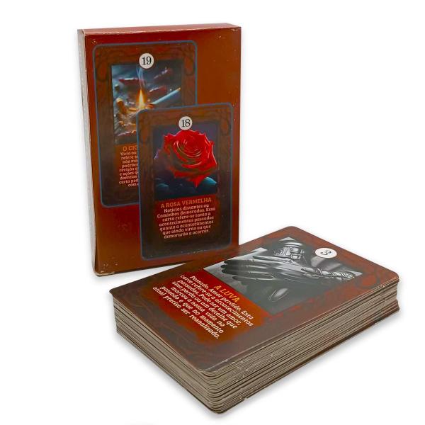 Baralho Taro Pombagira Dona 7 Encruziladas 36 Cartas - flash Imagem de Baralho Taro Pombagira Dona 7 Encruziladas 36 Cartas