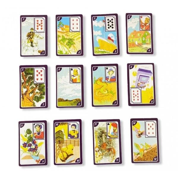 Baralho Tarot Cartas Ciganas Roxo Com 36 Cartas Coloridas - Generico Imagem de Baralho Tarot Cartas Ciganas Roxo Com 36 Cartas Coloridas