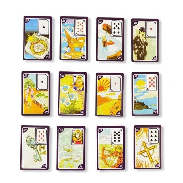 Baralho Tarot Cartas Ciganas Roxo Com 36 Cartas Coloridas - Generico Imagem de Baralho Tarot Cartas Ciganas Roxo Com 36 Cartas Coloridas