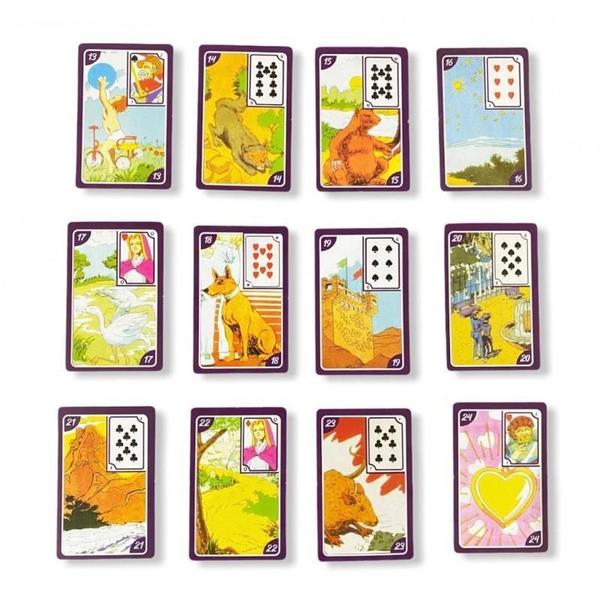 Baralho Tarot Cartas Ciganas Roxo Com 36 Cartas Coloridas - Generico Imagem de Baralho Tarot Cartas Ciganas Roxo Com 36 Cartas Coloridas