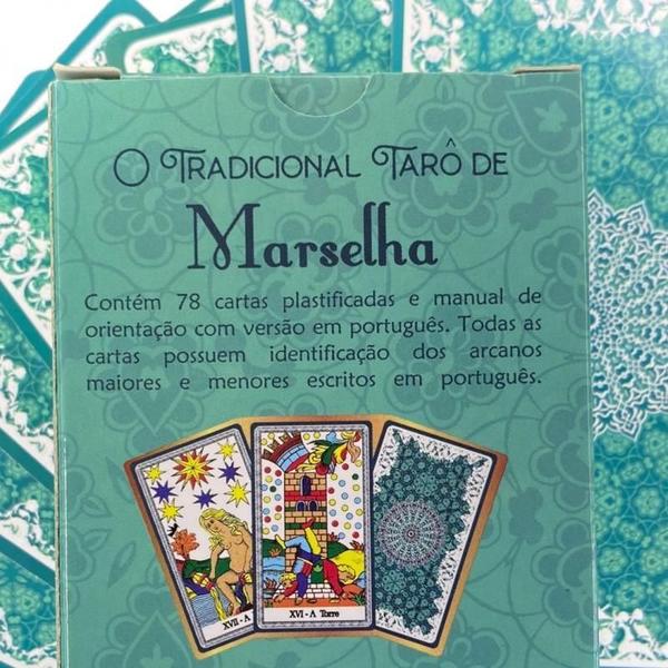 Imagem de Baralho Tarot De Marselha Completo E Plastificado 78 Cartas