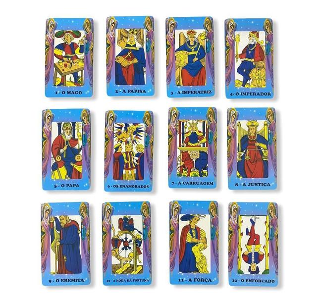 Imagem de Baralho Tarot Dos Anjos ul 22 Cartas Manual Explicativo