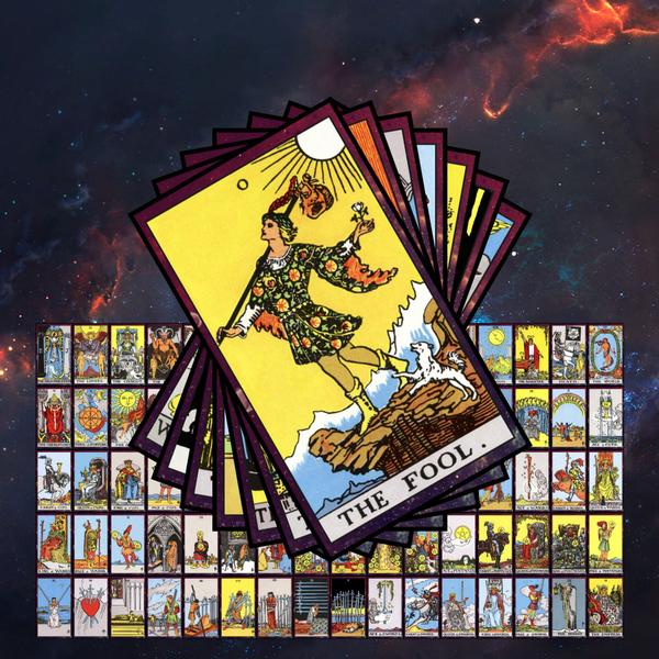 Imagem de Baralho Tarot Rider Waite. 78 Cartas. Oráculo Artesanal. Arcanos Maiores e Menores