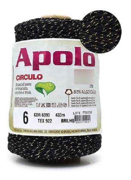 Imagem de Barbante Apolo Eco com Brilho Círculo N6 - 400g